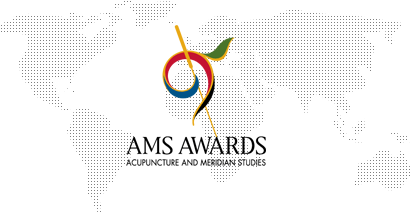ams awards logo and world map